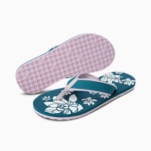 Sofi V2 Women's Flip Flops, Blue Coral-Lavender Fog-PUMA White, extralarge-IND