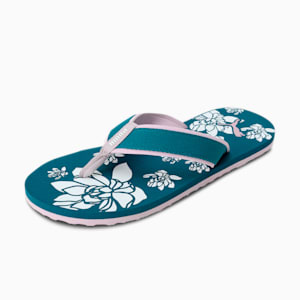 Sofi V2 Women's Flip Flops, Blue Coral-Lavender Fog-PUMA White, extralarge-IND