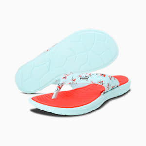 Suzzana Women's Flip Flops, Firelight-Nitro Blue-Peacoat, extralarge-IND
