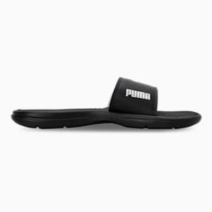 Silvia V3 Women's Slides, PUMA Black-PUMA Silver, extralarge-IND