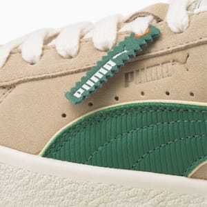 Players' Lounge Suede Sneakers, Light Sand-Deep Forest-Pristine