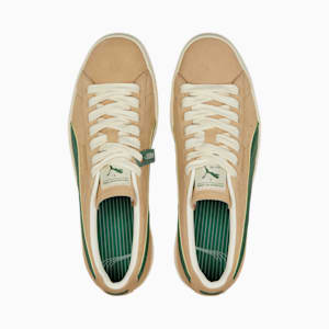 Players' Lounge Suede Sneakers, Light Sand-Deep Forest-Pristine