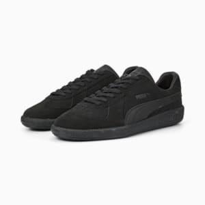 Army Trainer Suede Sneakers, Puma Black