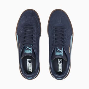 Army Trainer Suede Sneakers, Parisian Night-Dusty Aqua