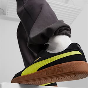 ユニセックス プーマ アーミートレーナー スウェード スニーカー, PUMA Black-Olive Oil, extralarge-JPN