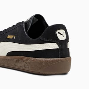 ユニセックス プーマ アーミートレーナー スウェード スニーカー, PUMA Black-Alpine Snow, extralarge-JPN