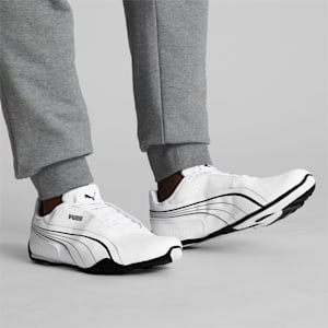 Redon Bungee Shoes, Puma King Bedruckte Shorts in Marineblau, extralarge