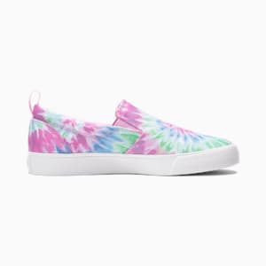 Bari Slip-On Comfort Tie Dye Women's Sneakers, Puma White-Orchid-Spring Crocus