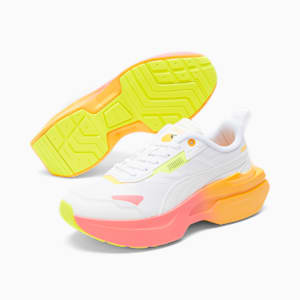 Kosmo Rider Summer Squeeze Women's Sneakers, Puma White-Lime Squeeze