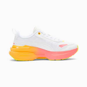 Zapatos deportivos Kosmo Rider Summer Squeeze para mujer, Puma White-Lime Squeeze