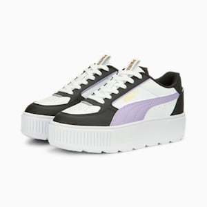 Karmen Rebelle Sneakers Youth, PUMA White-Vivid Violet-PUMA Black