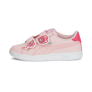 Smash V2 Butterfly V Kids' Sneakers, Almond Blossom-Almond Blossom-Sunset Pink-Puma Silver, extralarge-IND