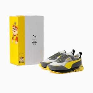 キッズ PUMA x パウ・パトロール ライダー FV JR スニーカー 22-25cm, CASTLEROCK-Blazing Yellow