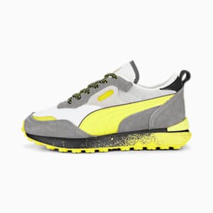キッズ PUMA x パウ・パトロール ライダー FV JR スニーカー 22-25cm, CASTLEROCK-Blazing Yellow