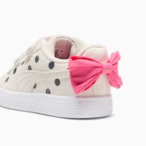 Suede Light Flex Bow Graphic V Sneakers Kids, Marshmallow-Puma Black