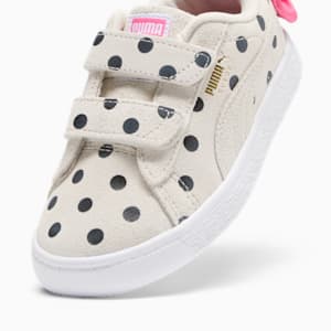 Suede Light Flex Bow Graphic V Little Kids' Sneakers, Marshmallow-Puma Black