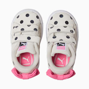 Suede Light Flex Bow Graphic V Sneakers Babies, Marshmallow-Puma Black