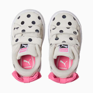 Suede Light Flex Bow Graphic V Toddler Shoes, Marshmallow-Puma Black