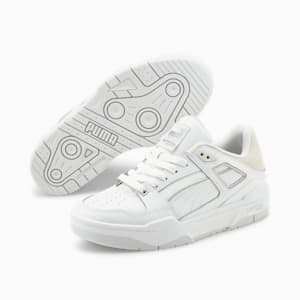 Slipstream Sneakers Youth, PUMA White-Feather Gray