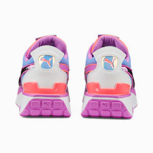 Zapatos deportivos Cruise Rider Glitzy para niño grande, Puma White-Elektro Purple-Electric Orchid