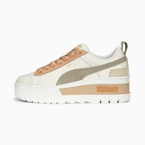 ウィメンズ メイズ ウェッジ パステル スニーカー, Pristine-Granola-Dusty Tan