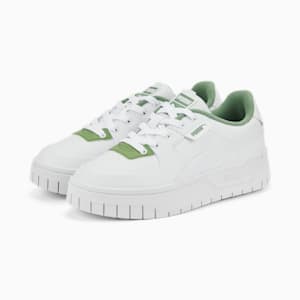Zapatos deportivos Cali Dream Terry para mujer, Puma White-Dusty Green