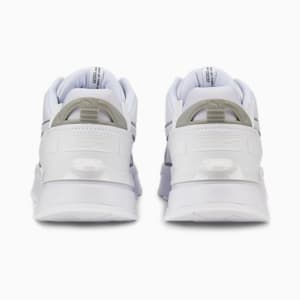 Mirage Sport Tech Reflective Sneakers, Puma White-Puma Silver