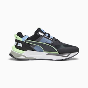 Mirage Sport Tech Reflective Unisex Sneakers, PUMA Black-Speed Green, extralarge-IND