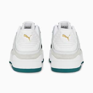 ユニセックス スリップストリーム スウェード FS スニーカー, Puma White-Puma Black-Varsity Green, extralarge-JPN