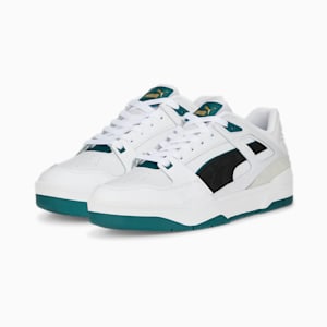 Slipstream Suede FS Sneakers, Puma White-Puma Black-Varsity Green