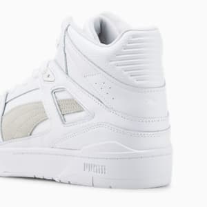 Slipstream Hi Leather Sneakers, Puma White-Puma White