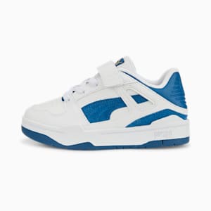 Slipstream Suede Little Kids' Shoes, Puma White-Lake Blue