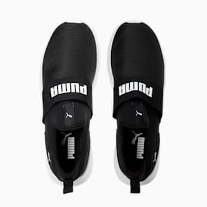 Relax Knit Slip On Men's Sneakers, PUMA Black-PUMA White, extralarge-IND