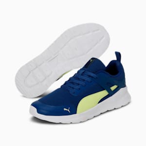 Amaze Runner Men's Sneakers, Blazing Blue-Light Lime-PUMA White, extralarge-IND
