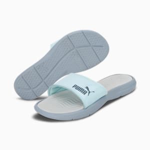 Silvia V4 Women's Slides, Platinum Gray-Blue Wash-Evening Sky, extralarge-IND