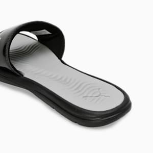 Silvia V4 Women's Slides, PUMA Black-Ash Gray, extralarge-IND