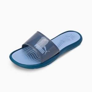 Silvia V4 Women's Slides, Inky Blue-Blissful Blue, extralarge-IND