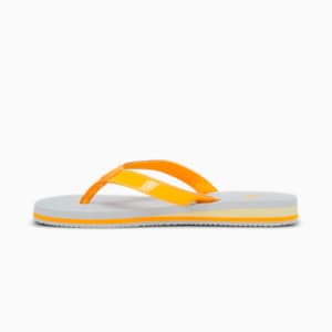 Alice Bling Women's Flipflops, Platinum Gray-Tangerine-Pale Lemon, extralarge-IND