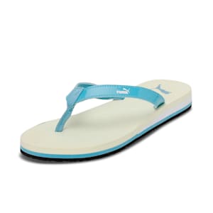 Alice Bling Women's Flip-Flops, Pistachio-Dusty Aqua-PUMA White, extralarge-IND