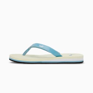 Alice Bling Women's Flip-Flops, Pistachio-Dusty Aqua-PUMA White, extralarge-IND