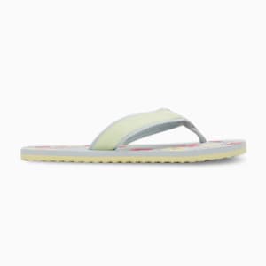 Sofi V4 Women's Flip-Flops, Platinum Gray-Pistachio-Sunset Pink-Spectra Green, extralarge-IND