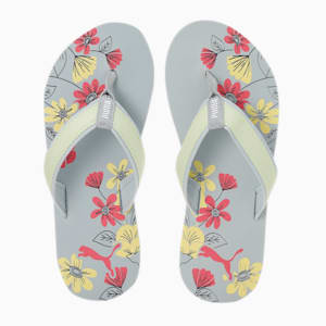 Sofi V4 Women's Flip-Flops, Platinum Gray-Pistachio-Sunset Pink-Spectra Green, extralarge-IND