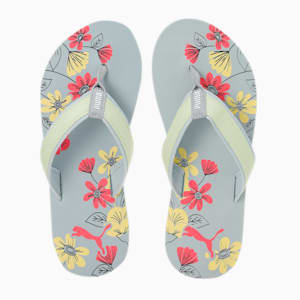 Sofi V4 Women's Flipflops, Platinum Gray-Pistachio-Sunset Pink-Spectra Green, extralarge-IND