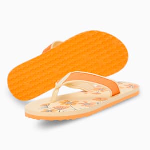 Sofi V4 Women's Flipflops, Light Straw-Clementine-PUMA White, extralarge-IND
