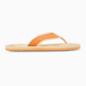 Sofi V4 Women's Flip-Flops, Light Straw-Clementine-PUMA White, extralarge-IND