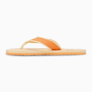 Sofi V4 Women's Flip-Flops, Light Straw-Clementine-PUMA White, extralarge-IND