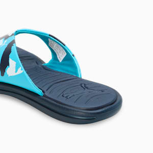 Suzzana Slip V1 Women's Flip-Flops, PUMA Navy-Bright Aqua-Cobalt Glaze, extralarge-IND