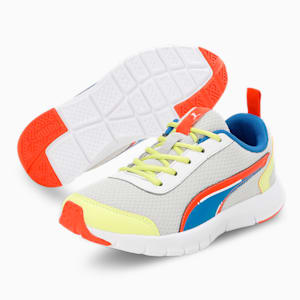 Racer V1 Youth Sneakers, Nimbus Cloud-Victoria Blue-Light Lime