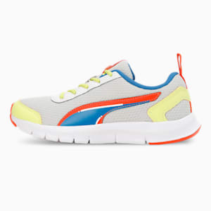 Racer V1 Youth Sneakers, Nimbus Cloud-Victoria Blue-Light Lime