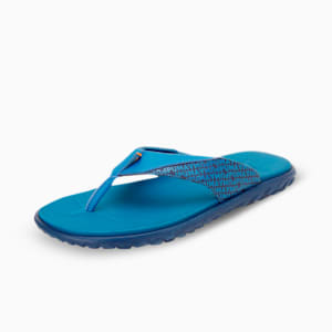 Galaxy Comfort V4 Flip-Flops, Peacoat-Lake Blue-Tangerine, extralarge-IND
